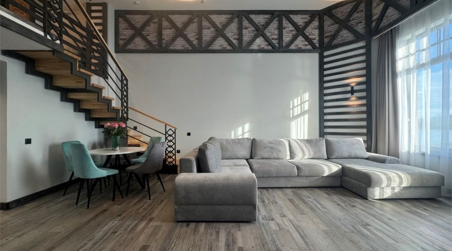 Апартаменты 4-местные DUPLEX 2 вид на озеро